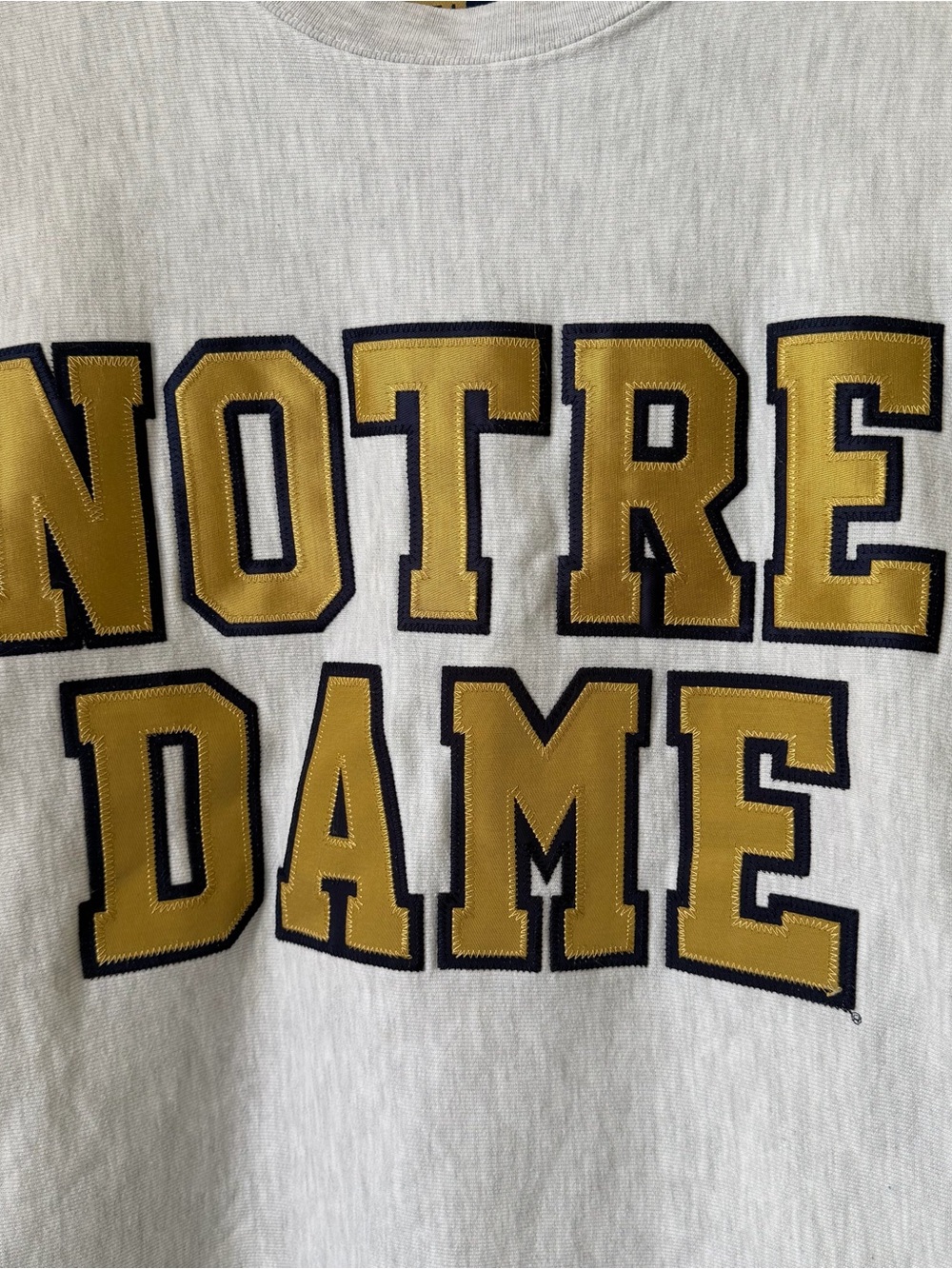 Mens Vintage NOTRE DAME Hammes Bookstore Gray Sweatshirt Crewneck Vtg Size Small - Picture 2 of 4